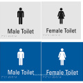 High Quality Male / Female Plastic Braille Toilet Sign Plate
